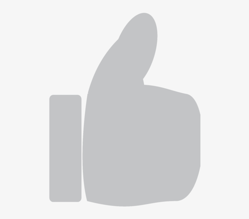 Thumbs Up,icon,like,hand - Like Grey Icon Png, transparent png #9719438
