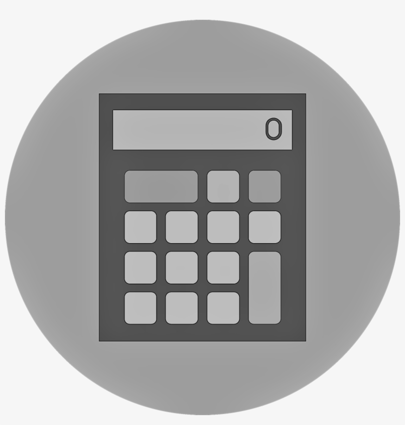 Calculator Clipart Tax Calculator - Transparent Background Math Icon Png, transparent png #9720051