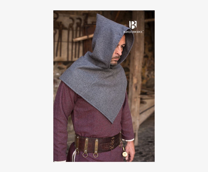 Skjoldehamn Hood Bjorn Ideal For Larp, Sca And Costume - Cape, transparent png #9720660