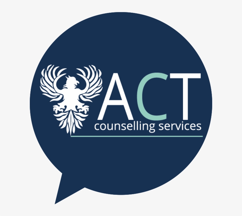 Act Counselling Services Logo In A Speech Bubble - Emblem, transparent png #9720666