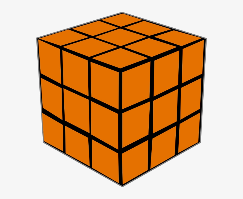 All Orange Rubix Cube, transparent png #9721717