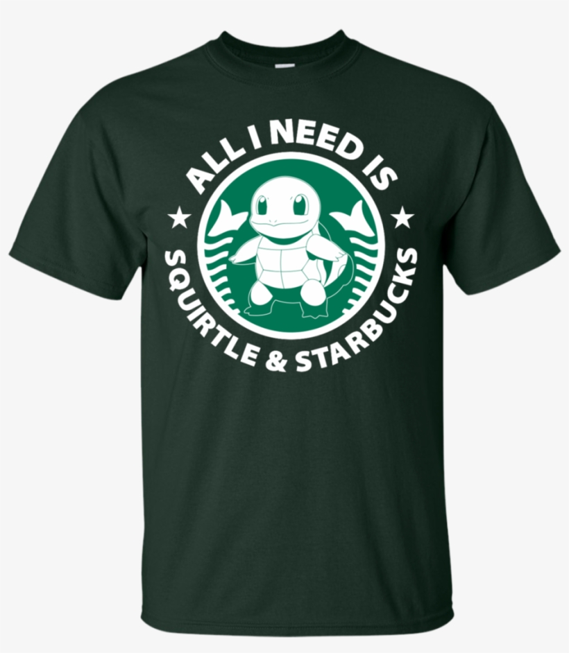 Squirtle And Coffee Shirt - Starbucks, transparent png #9722654