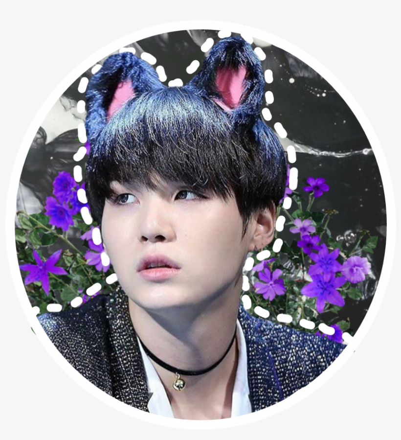 Kpop Lockscreen Edits And Pngs 💣《suga ▫ Bts ▫ Pfp - Min Yoongi Cat Ears, transparent png #9723037