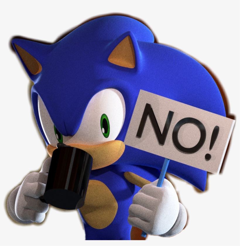 Sanic Sticker - Sonic Memes, transparent png #9723187