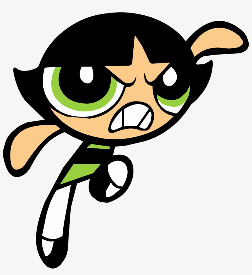 Powerpuff Girls Blossom Cartoon - Power Puff Girl Buttercup, transparent png #9723762