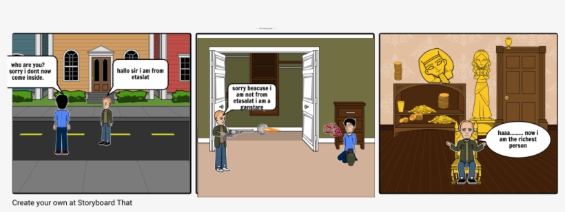 The Gangster - Storyboard Apartment, transparent png #9723878