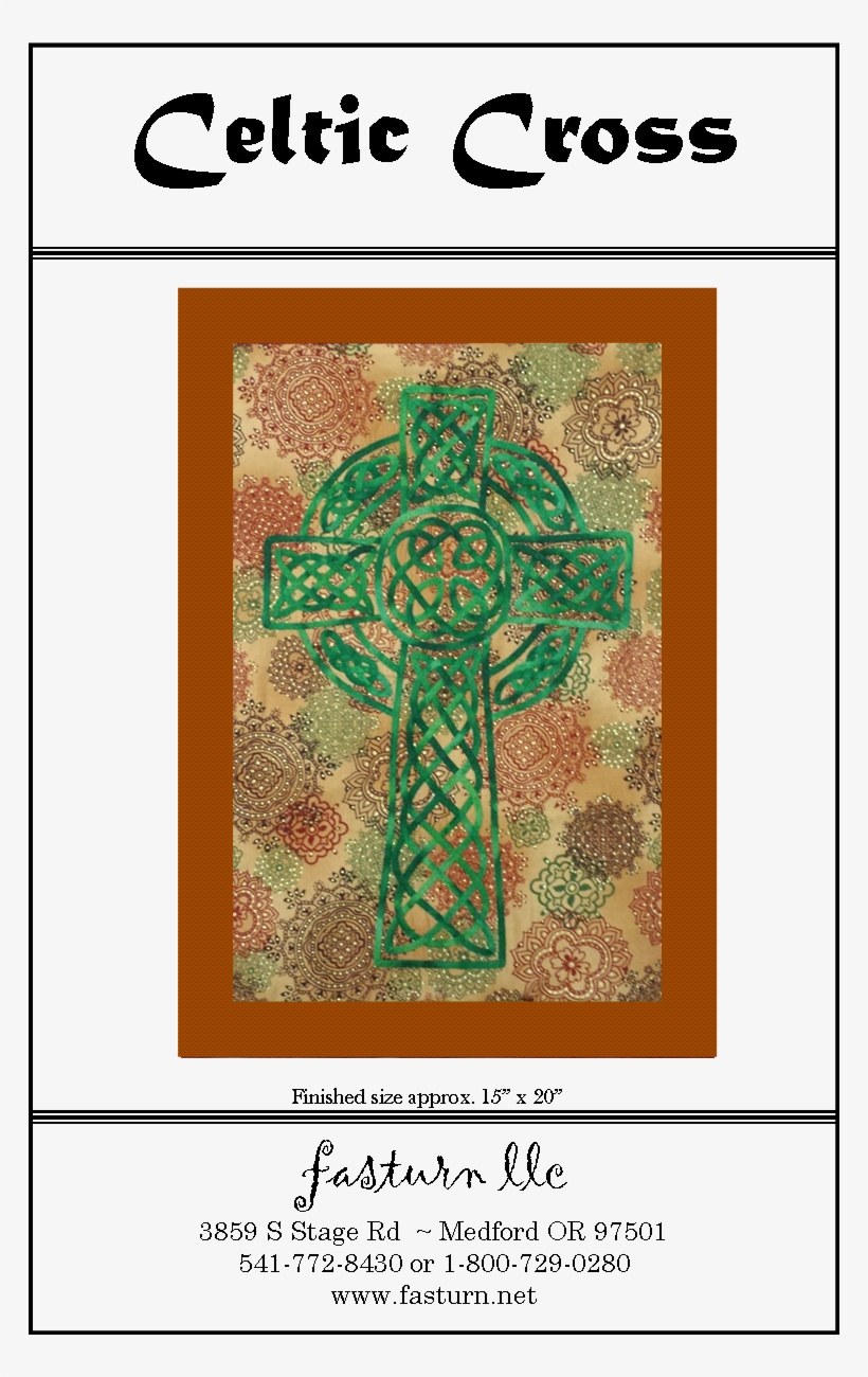 This Fast & Easy Pattern Uses Fabric Tubes For The - Cross, transparent png #9724633