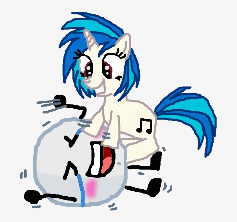 Vinyl Scratch Tickle Snowball By Thedrksiren - Cartoon, transparent png #9724974