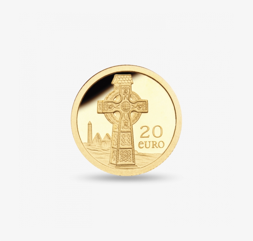 Celtic Cross €20 Gold Proof Coin - Ireland Gold Coins, transparent png #9724979