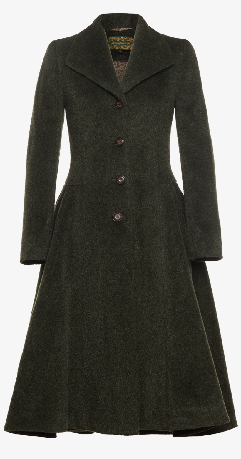 Femme Coat Moss - Overcoat, transparent png #9725243
