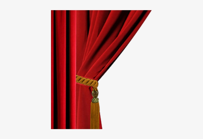 Curtain Clipart Press Button - Theater Curtain, transparent png #9725523