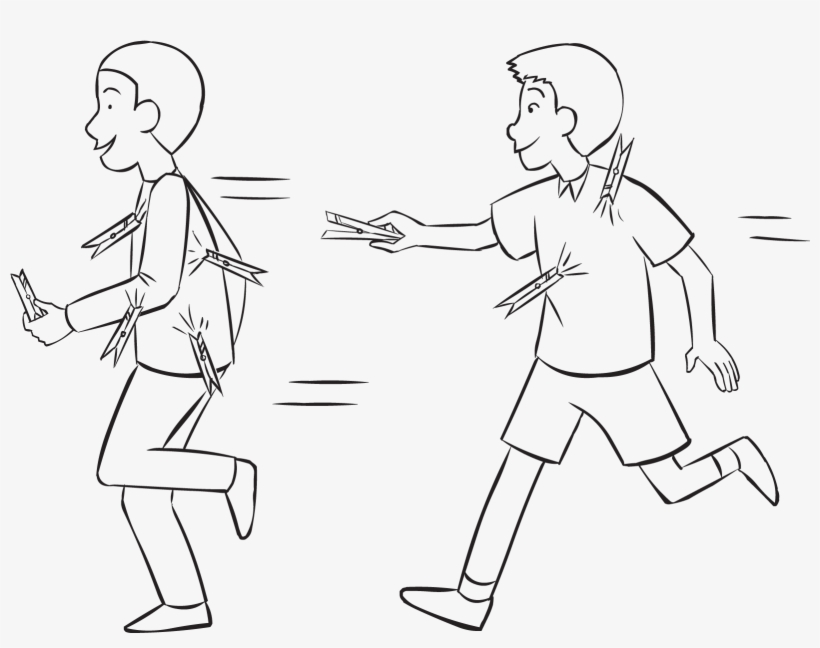 Clothes-peg Tag - Line Art, transparent png #9726250