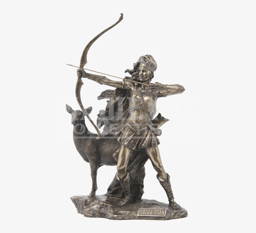 The Goddess Of Hunting And Wilderness Statue - Greek Goddess Artemis Sculpture, transparent png #9726589