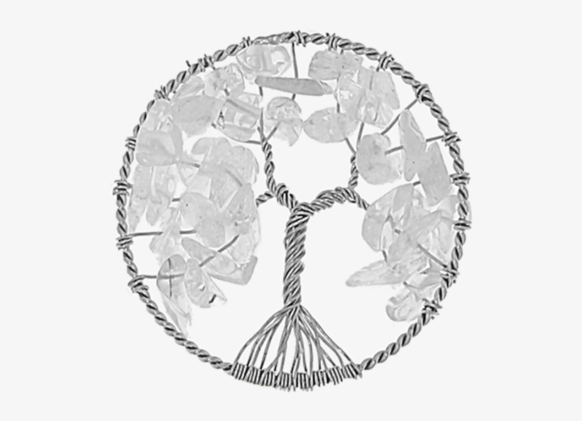 Tree Of Life Fantasy Insignia With White Stones 33mm - Monogram, transparent png #9726739