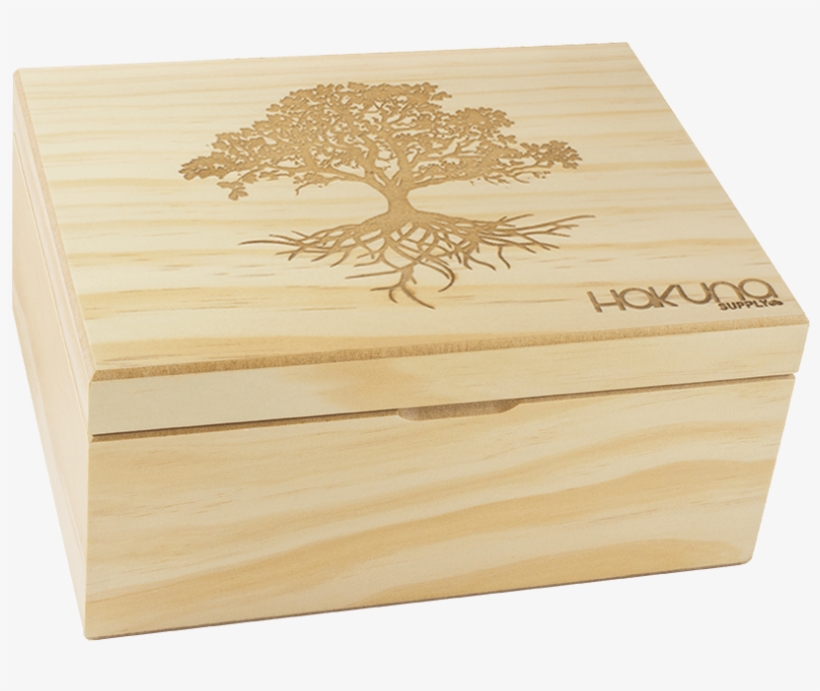 Natural Pine Stash Box Tree Of Life - Box, transparent png #9726850