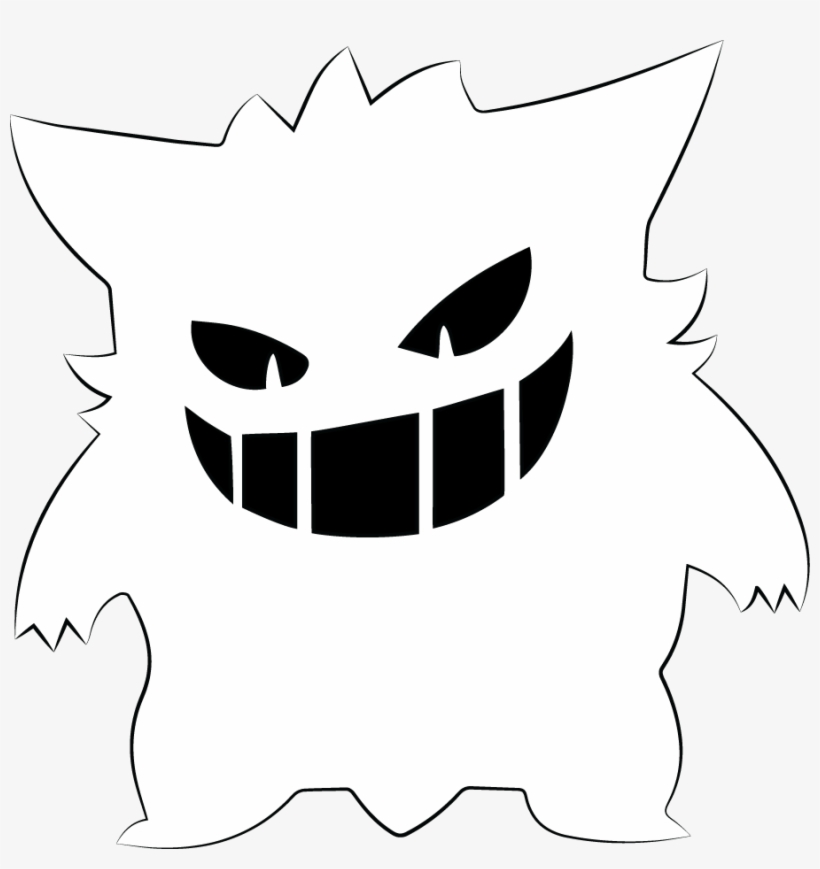 903 X 914 1 - Gengar Silhouette, transparent png #9726965