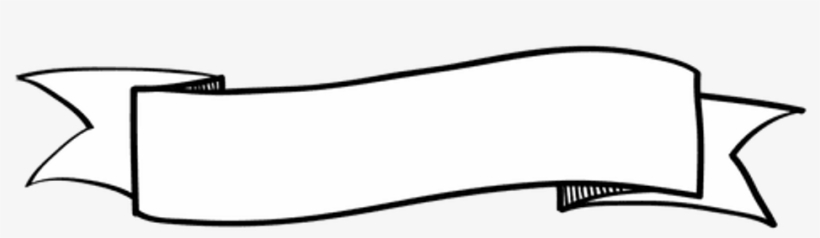 #banner #white #ribbon - Monochrome, transparent png #9727016