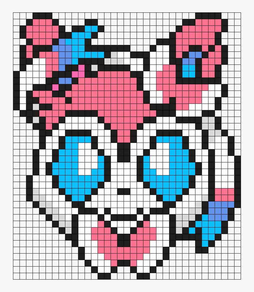 Sylveon Perler Bead Pattern / Bead Sprite - Central City Brewing Co Ltd, transparent png #9727643