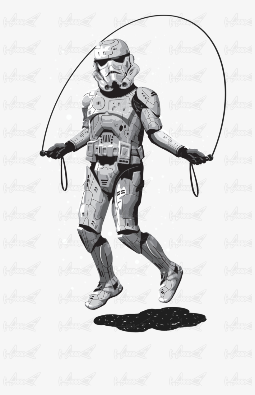 Stormtrooper Skipping - Funny Storm Trooper Transparent, transparent png #9727831