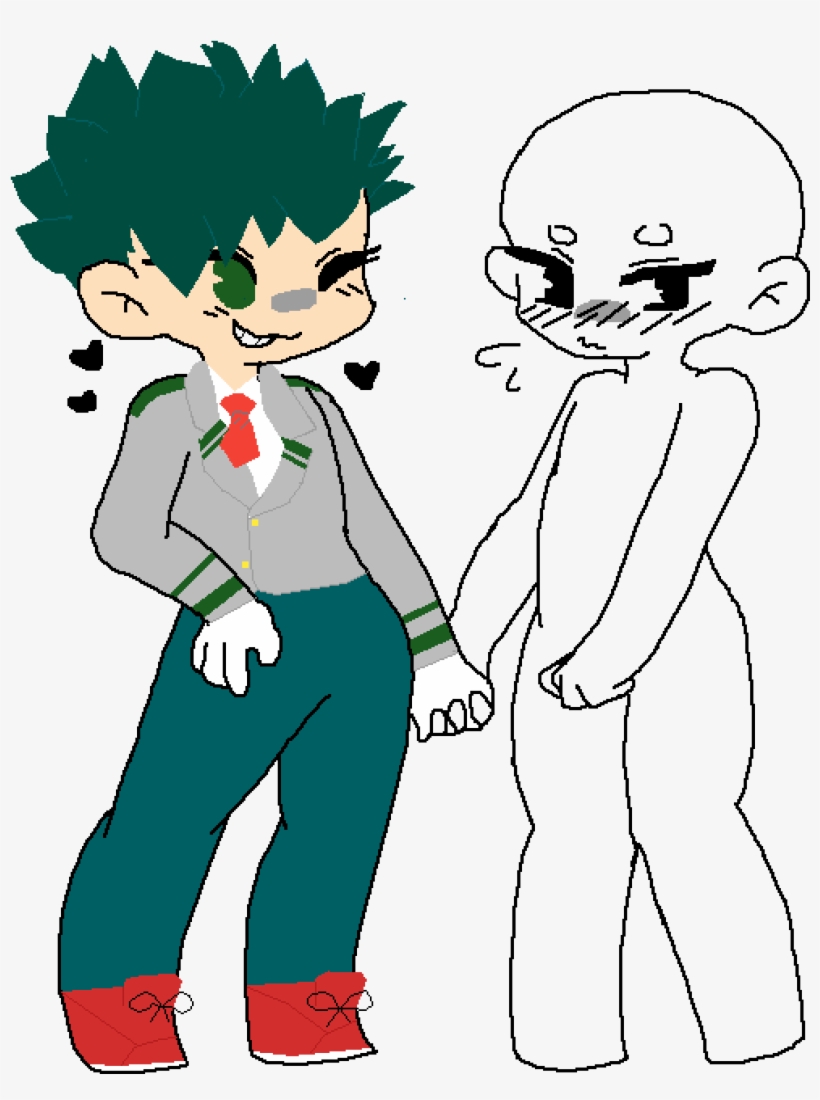Deku And Todoroki - Cartoon, transparent png #9728408