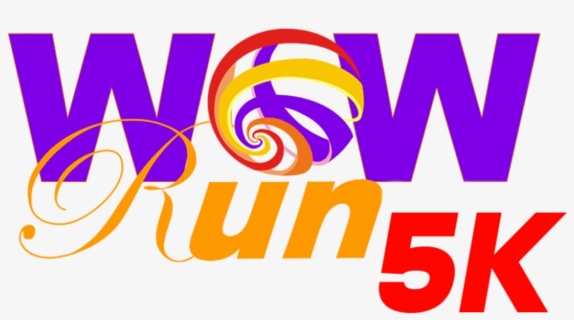 Wow Run 5k - Graphic Design, transparent png #9728545