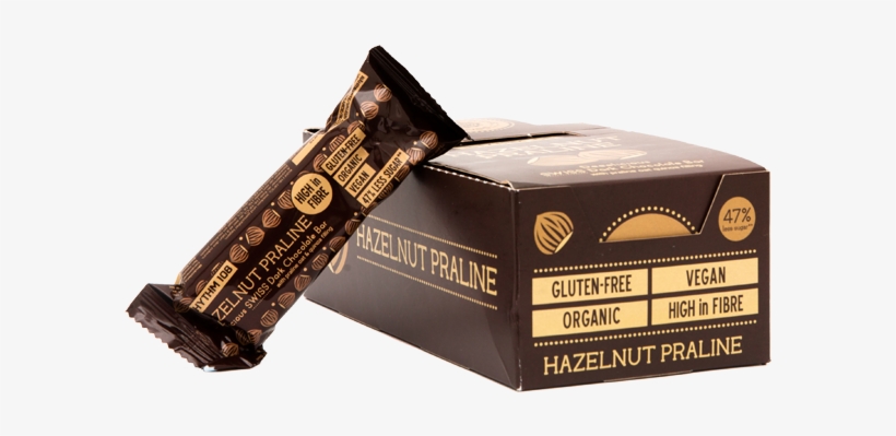 Organic Hazelnut Praline Dark Chocolate Bar - Chocolate, transparent png #9728804