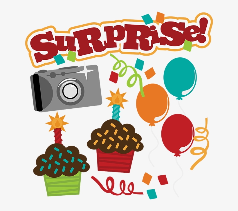 Surprise Svg Birthday Svg File Camera Svg File Cupcake - Surprise Svg, transparent png #9728911