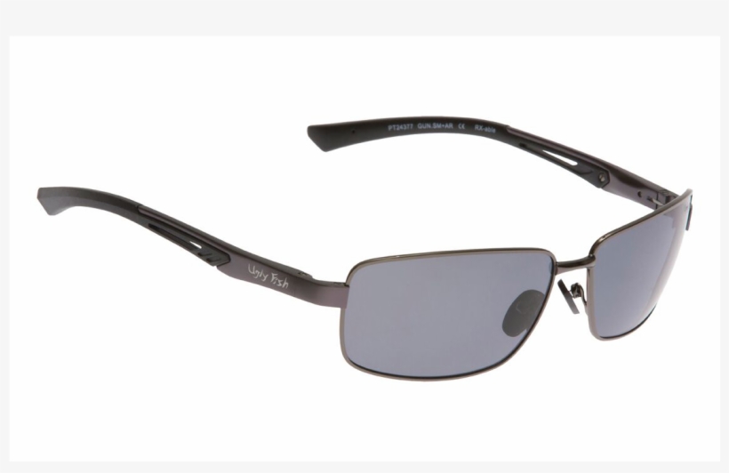 Ugly Fish Pt24377 Gun Metal Frame Smoke Lens Polarised - Shadow, transparent png #9728987