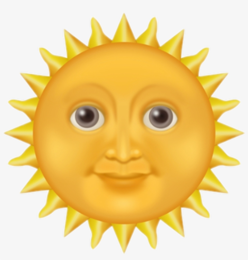Sol Sticker - Iphone Sun Emoji Transparent, transparent png #9729145