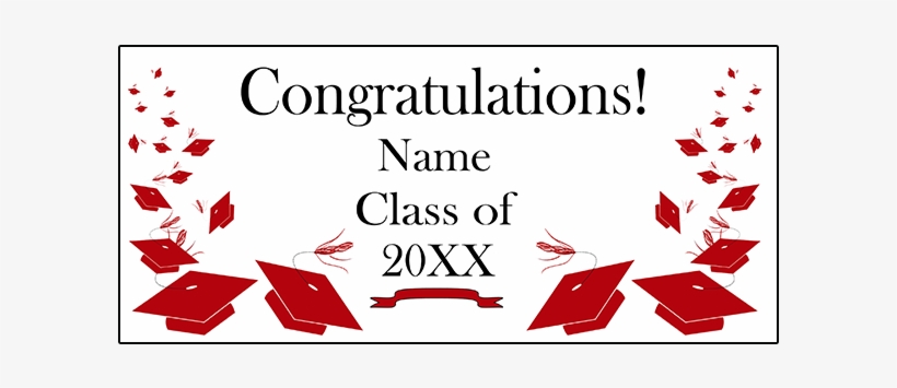 Click For Larger Picture Of Personalized Red Mortarboard - Illustration, transparent png #9729397