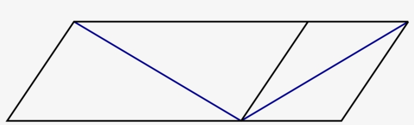 In This Illusion, One Of The Blue Lines Appears To - Paralelogramo De Sander, transparent png #9729529
