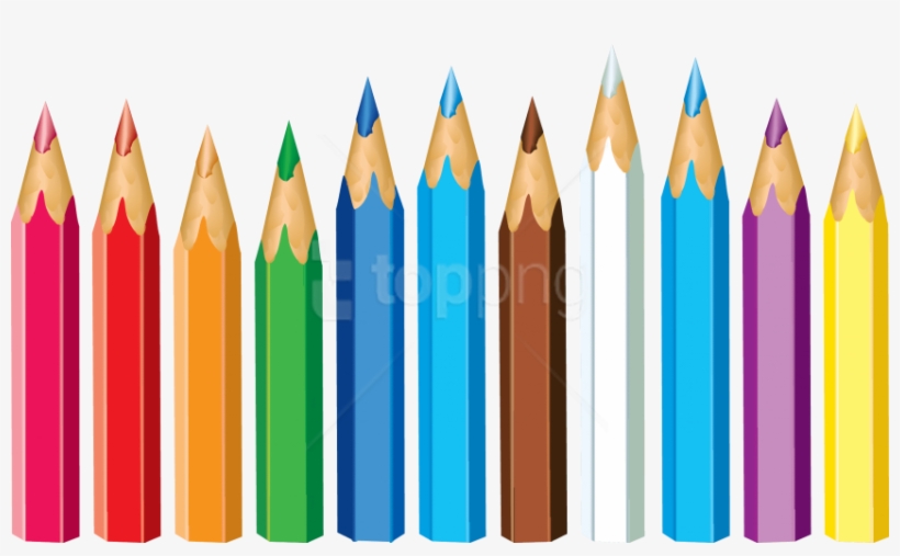 Download Color Pencil's Png Images Background - Pencil Crayons Clip Art, transparent png #9729534