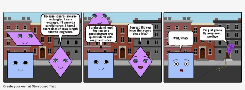 Quadrilaterals Comic Strip Part - Quadrilateral Comic Strip, transparent png #9729597