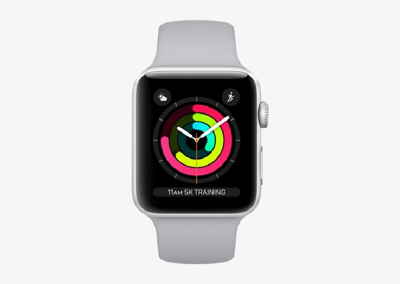 Apple Watch Series 3 42mm Silver Cover - Apple Watch Series 3 Space Gray 38mm, transparent png #9730552