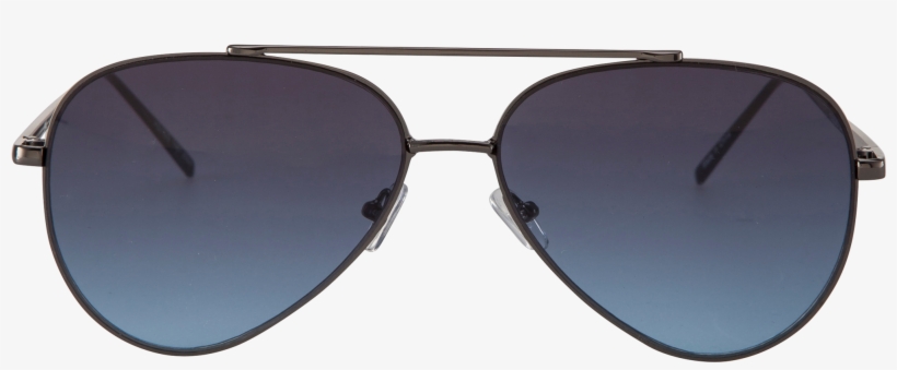 Black Maverick Aviator Sunglasses - Reflection, transparent png #9731569