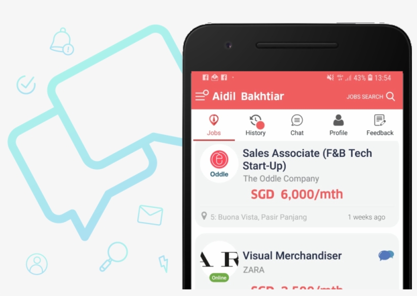 Grabjobs App, transparent png #9731846