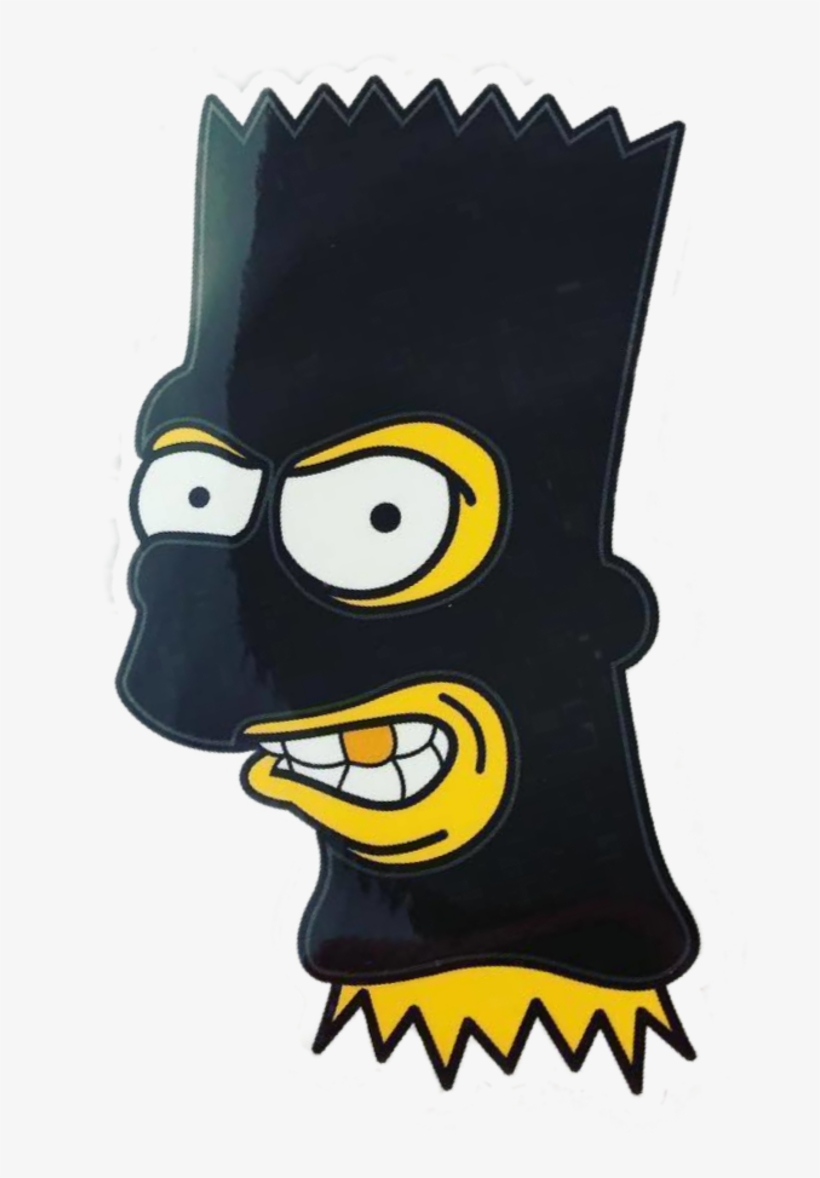 #gangster #stickergang #bart #simpsons #robber #mob - Simpsons Gangster Bart Png, transparent png #9731920