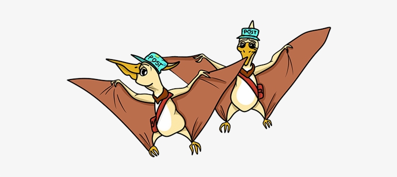Pterodactyl Twins - Cartoon, transparent png #9732429