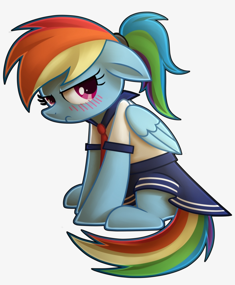 My Little Pony - Mlp Rainbow Dash School, transparent png #9732563