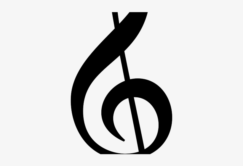 Treble Clef Cliparts - Grey Treble Clef Png, transparent png #9732760