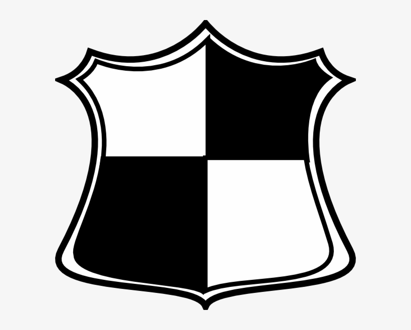 Clip Art Black And White Stock Clip Art At Clker Com - Shield Clip Art Black And White, transparent png #9733354