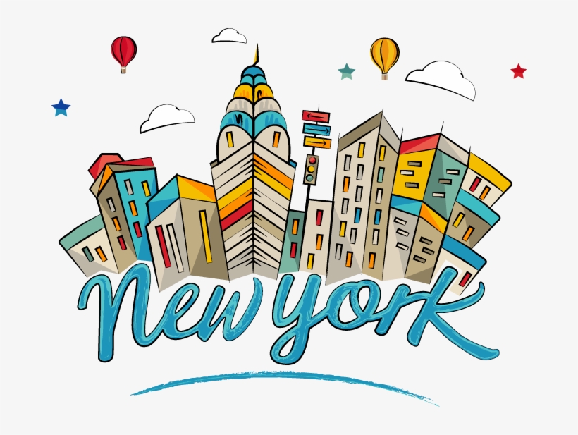 Empire State Building Landmark - New York City Cartoon Free Download, transparent png #9733385