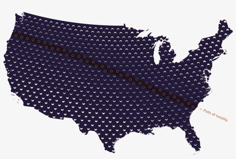 What The Total Solar Eclipse In August Will Look Like - Whitefish Montana On Map, transparent png #9734169