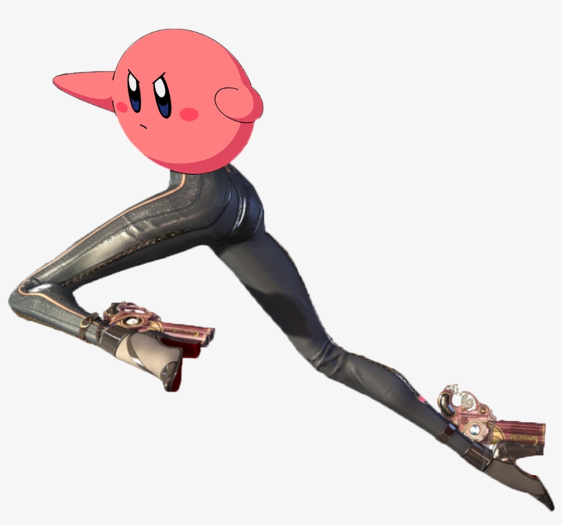 Image - Kirby Bayonetta Legs, transparent png #9734661