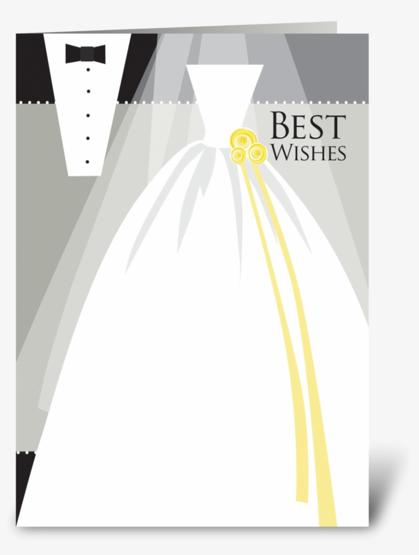 Bride & Groom Best Wishes - Graphic Design, transparent png #9734712