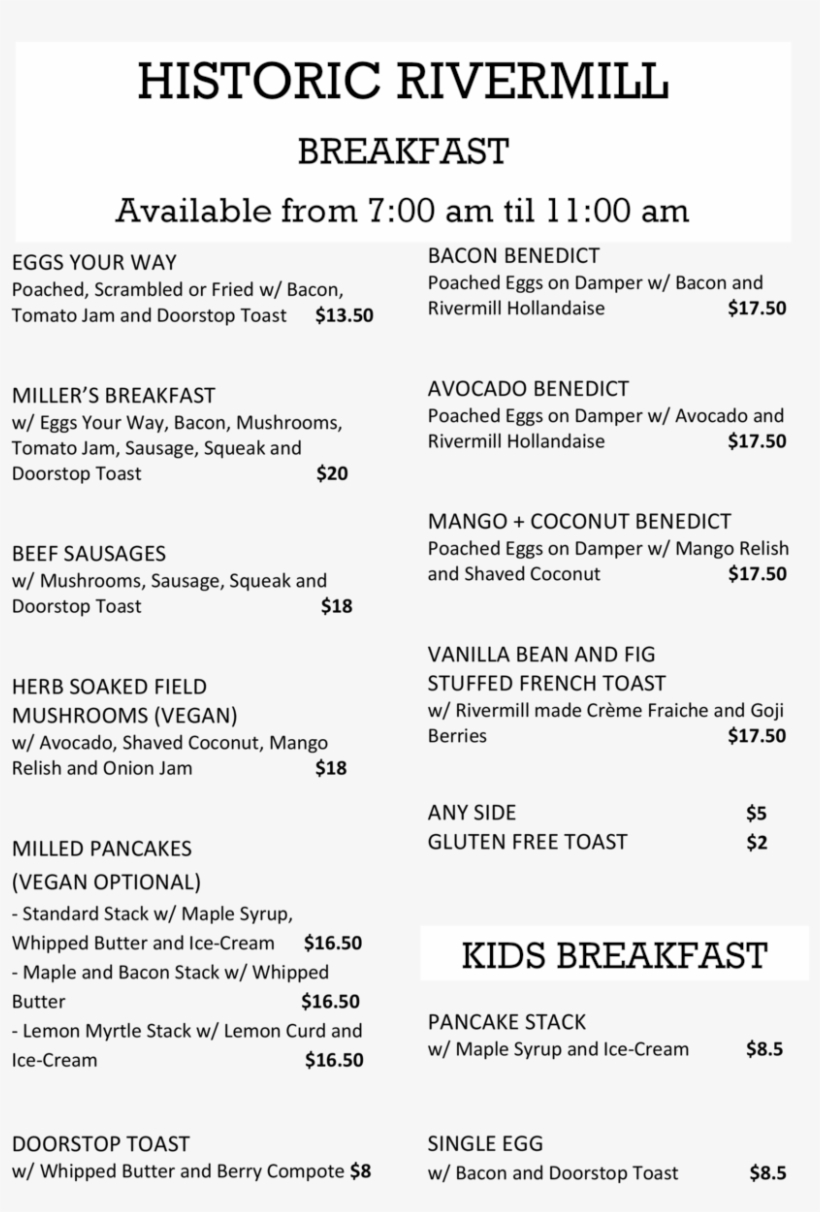 Summer Breakfast Menu, transparent png #9735010