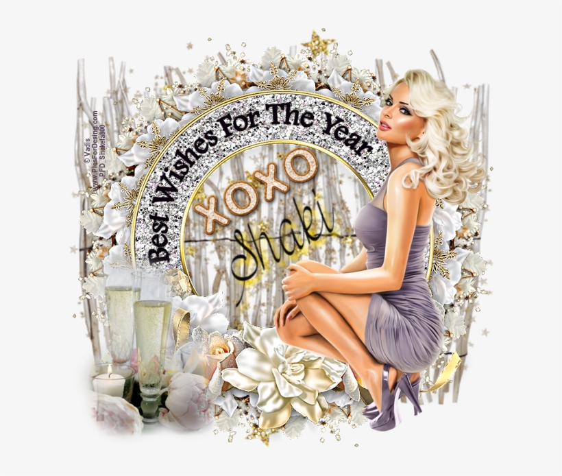 Glitter Text » Personal » Best Wishes New Year ~ Shaki - Gardenia, transparent png #9735073