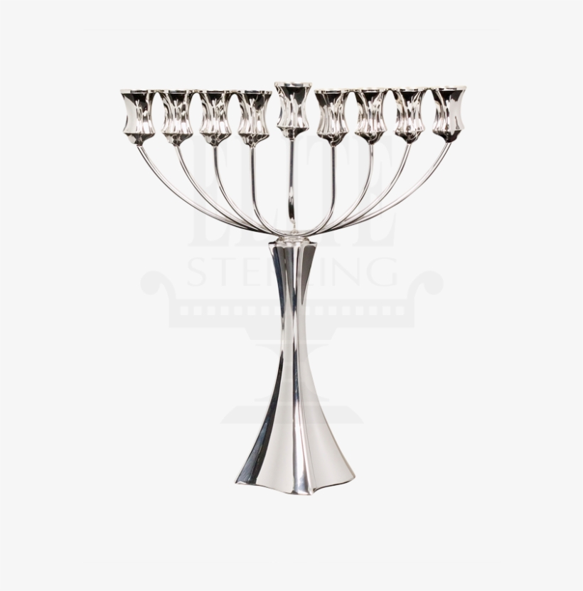 Close Bolero Silver Menorah - Champagne Stemware, transparent png #9735330