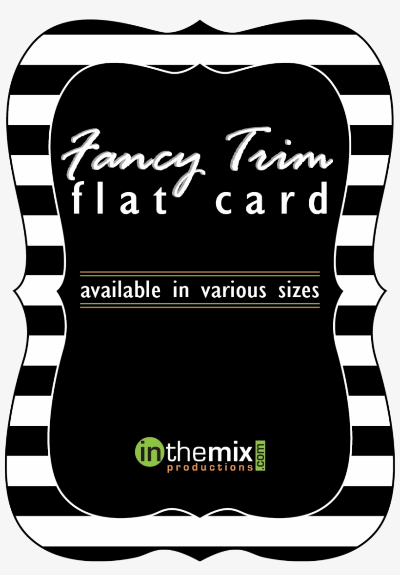 Fancy Trim Flat Card - Illustration, transparent png #9736205