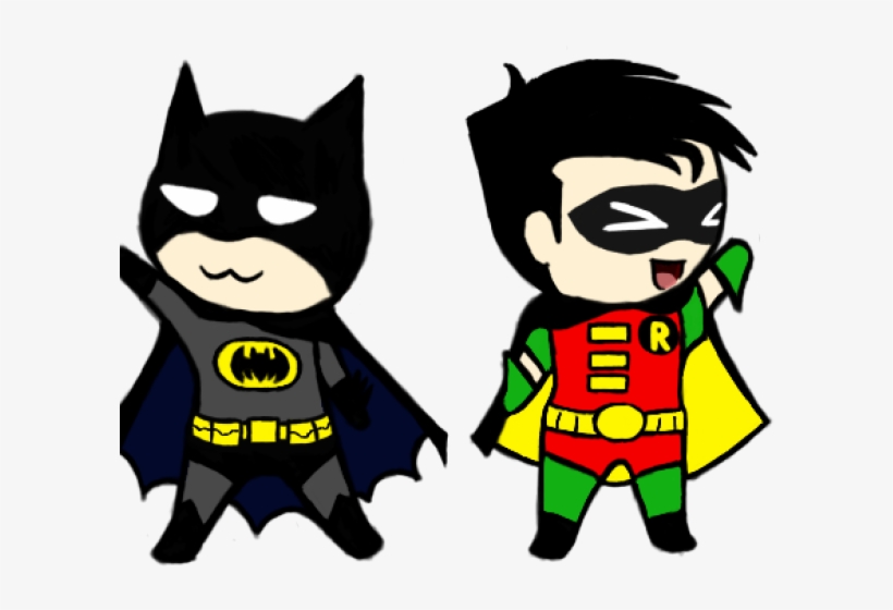 Comic Clipart Batman - Batman And Robin Clipart, transparent png #9736431